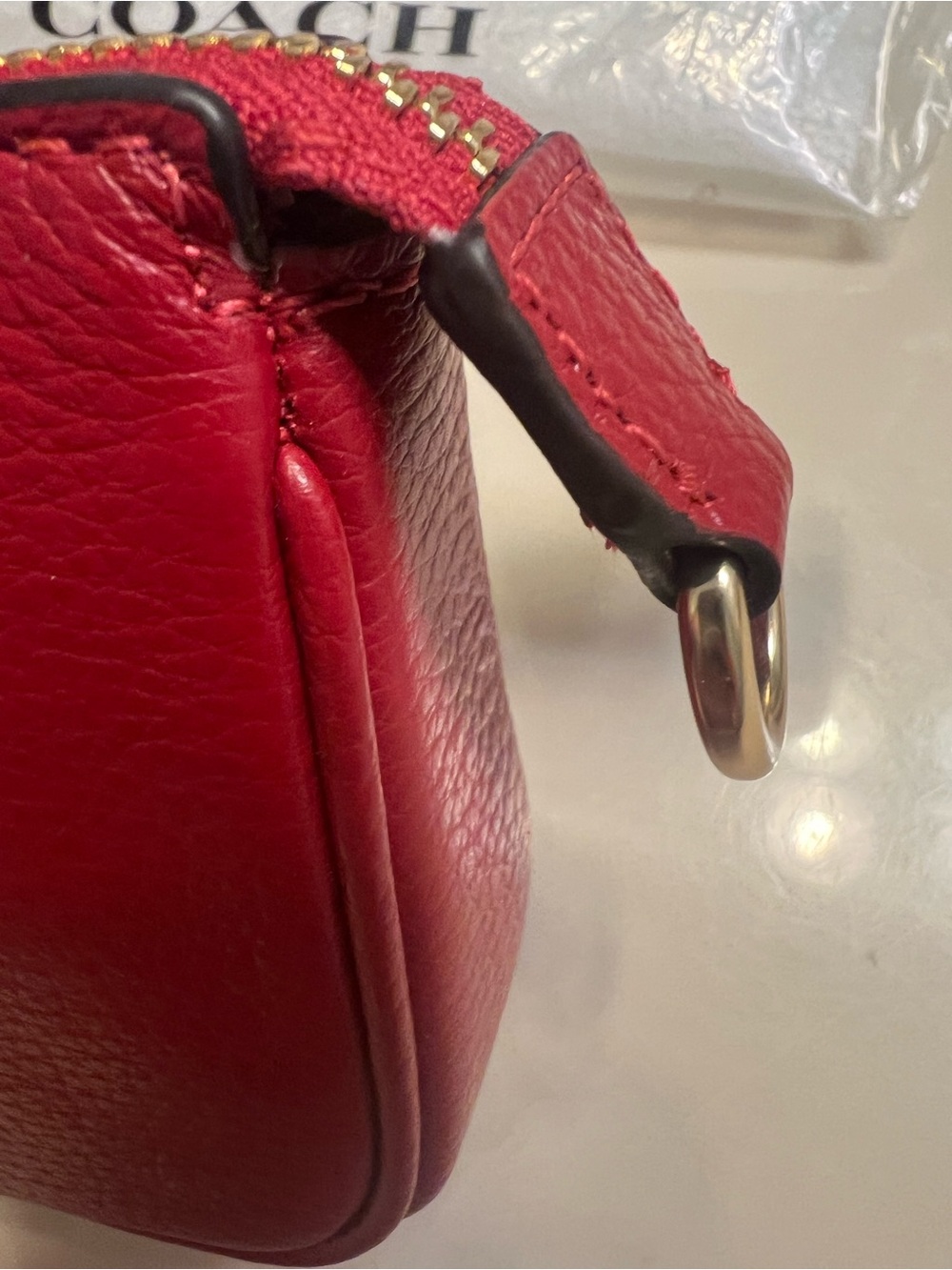 NWT Coach Nolita Pebbled Leather Wristlet - Picture 5 of 12